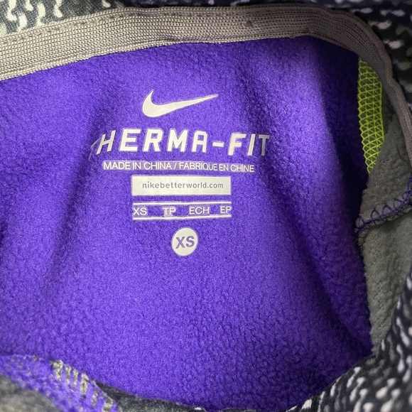 EUC Nike Pull Over Hoodie Purple/ Gray Size XS - Picture 10 of 10